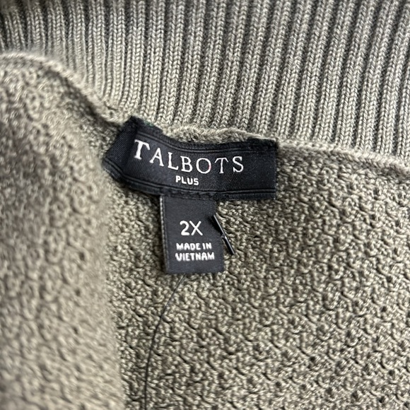 NWT Talbots Striped Boatneck Nautical Buttons Sweater 2X - Picture 11 of 12